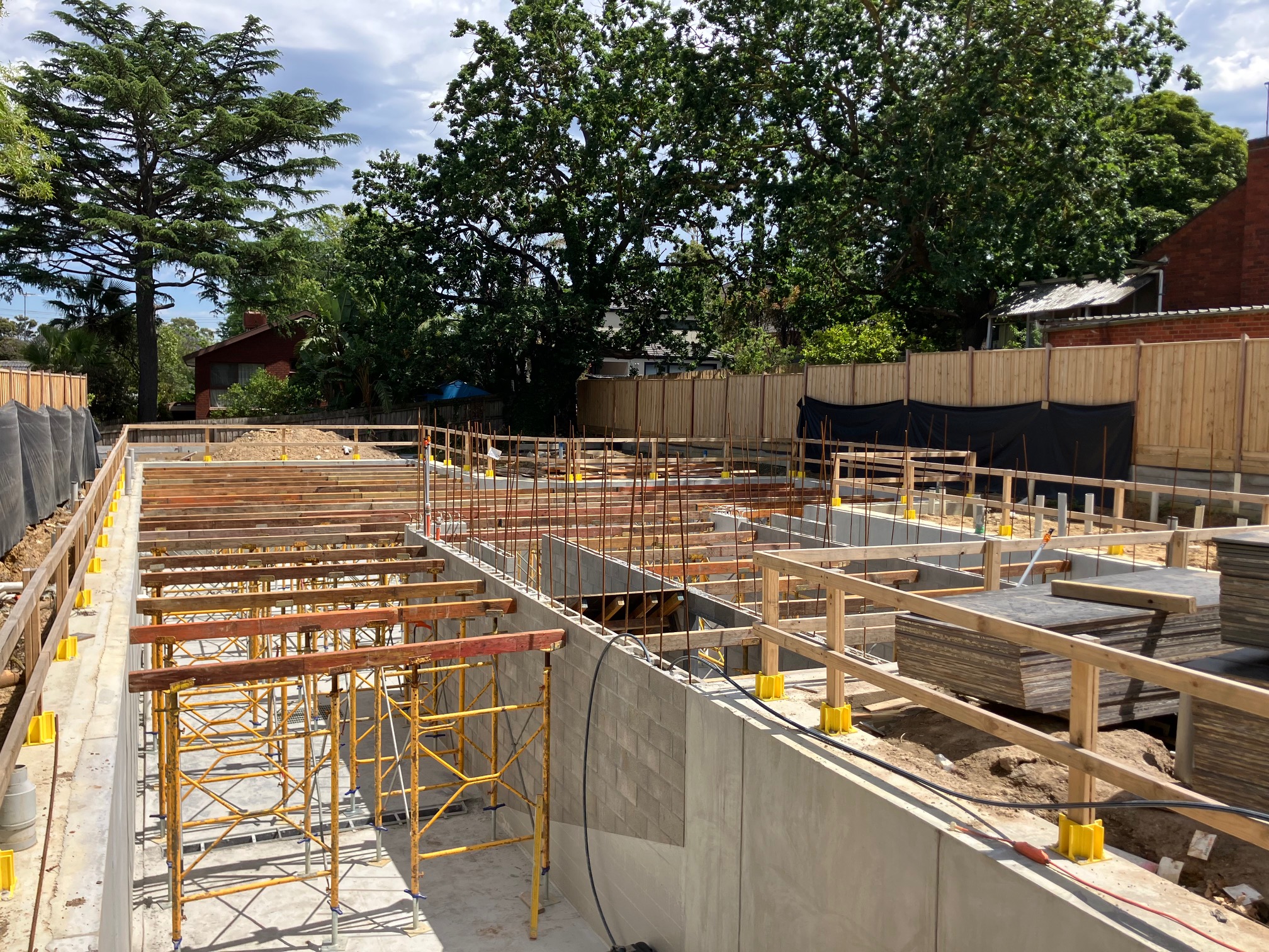 Basement construction site