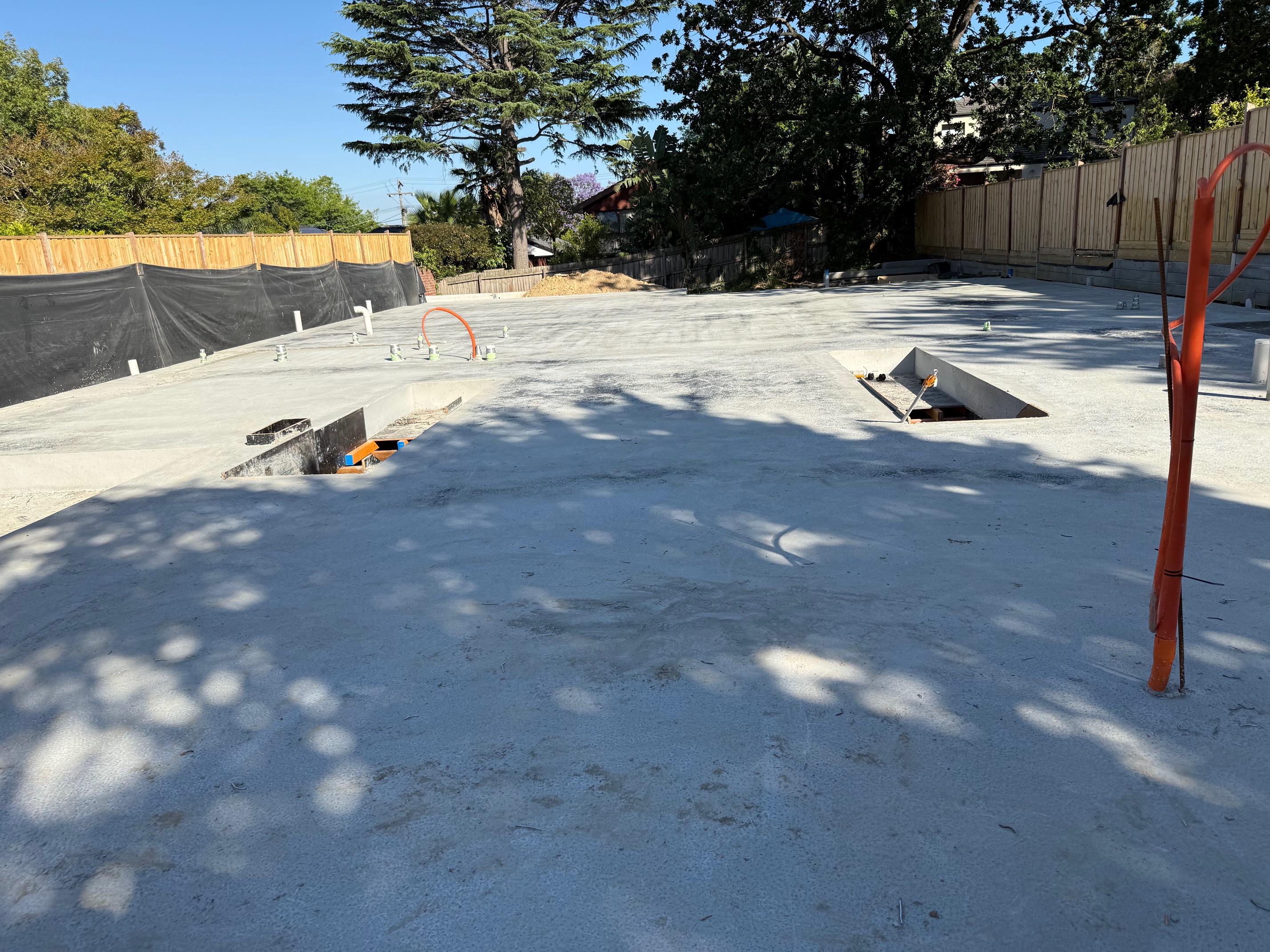 Large scale basement excavation