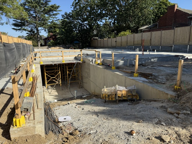 Basement construction project